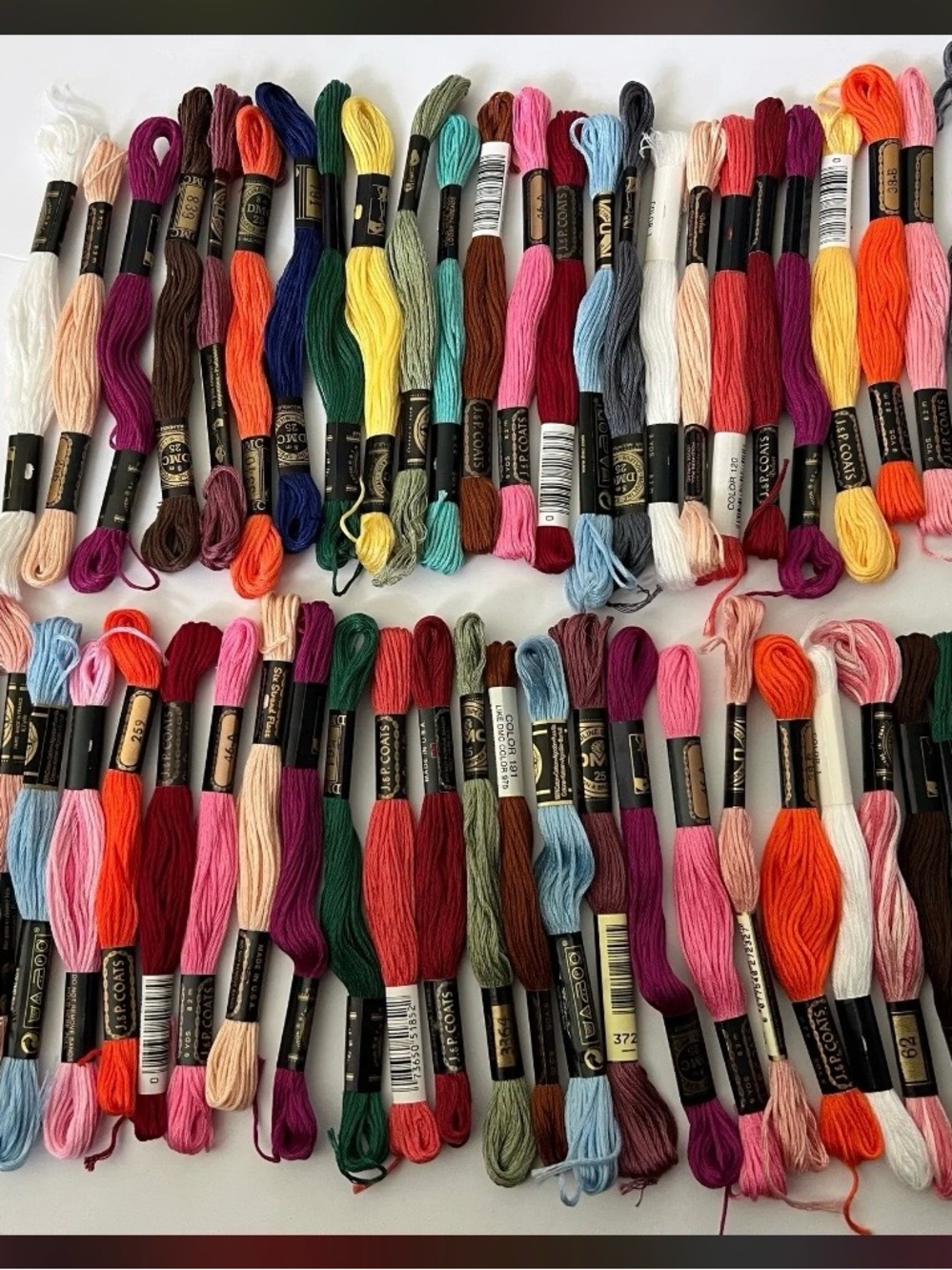 DMC & JP COATS Embroidery Floss
Mixed Lot of 50 Skeins NEW